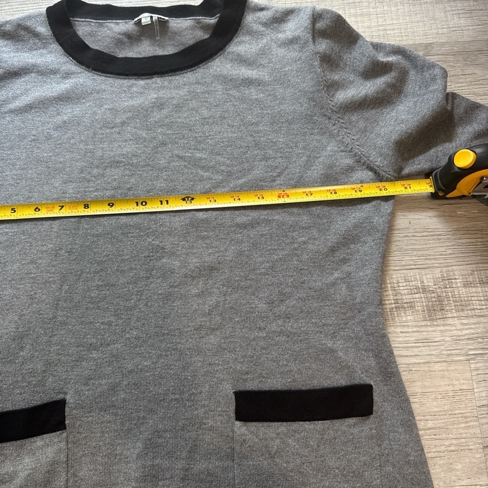 Vila  milano Women's Gray and Black Sweatshirt size L - Picture 5 of 8